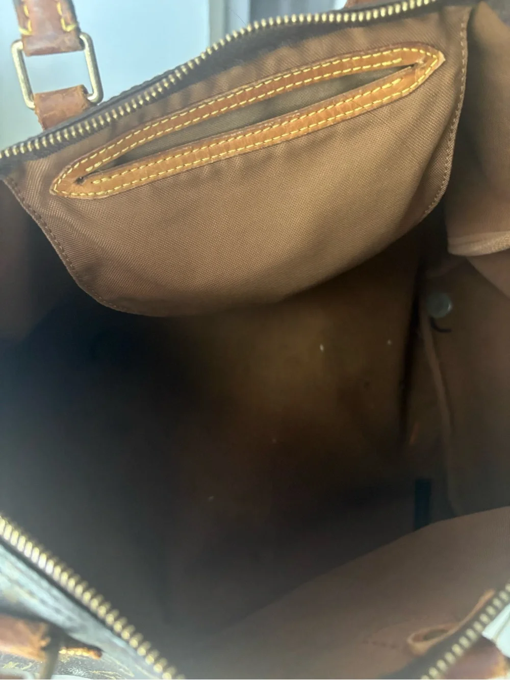 Louis Vuitton Brown Monogram Travel Satchel